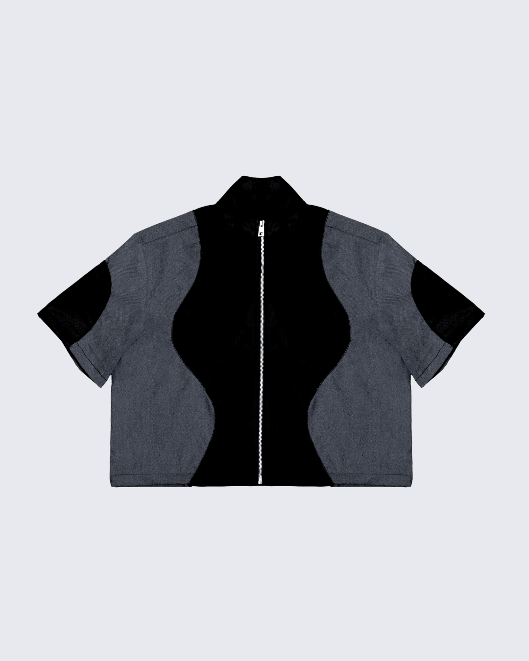 OVERZIP K CURVY NEGRO/GRIS