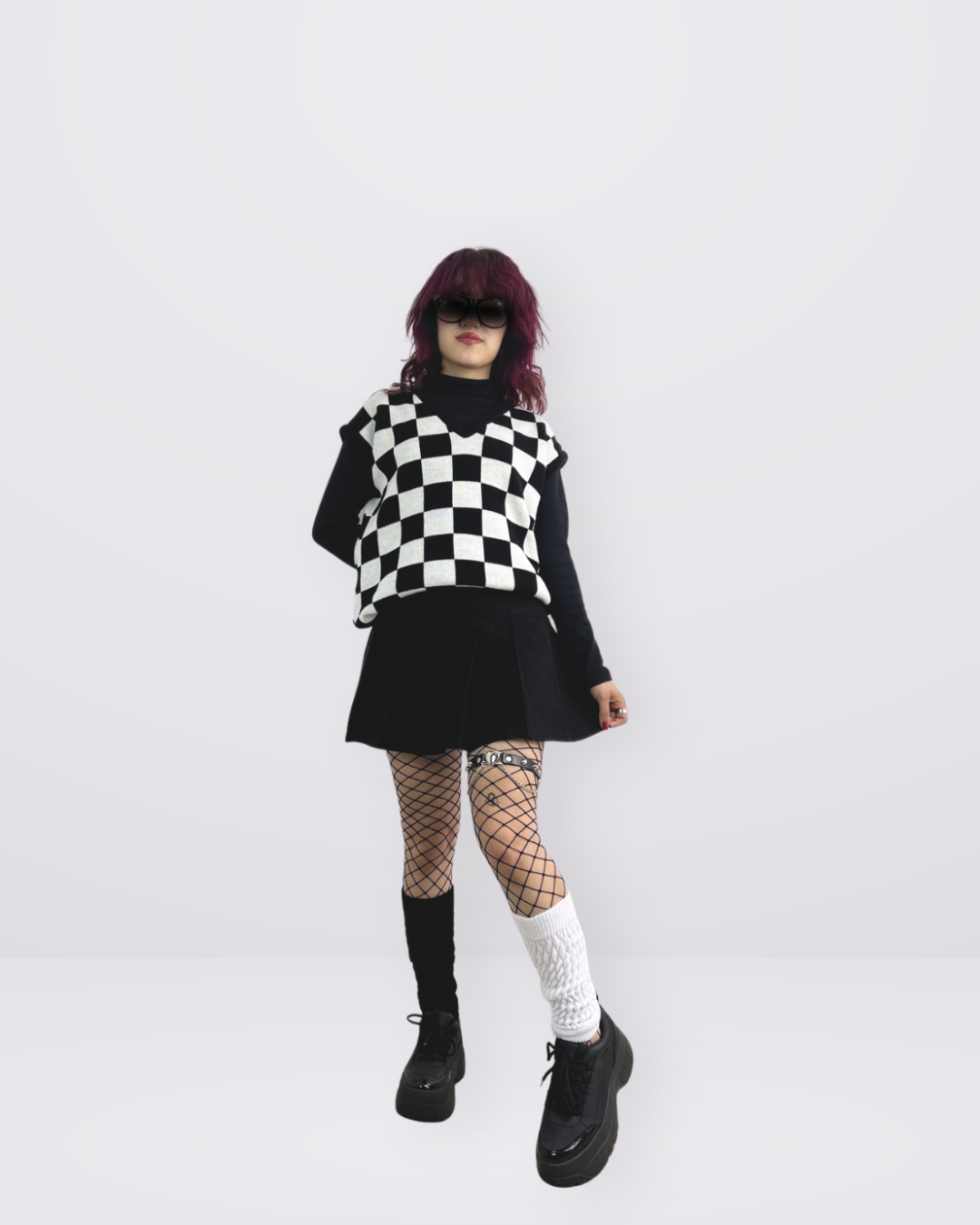 CARDIGAN TEJIDO AJEDREZ