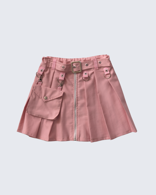 FALDA DRILL STRETCH - ROSA