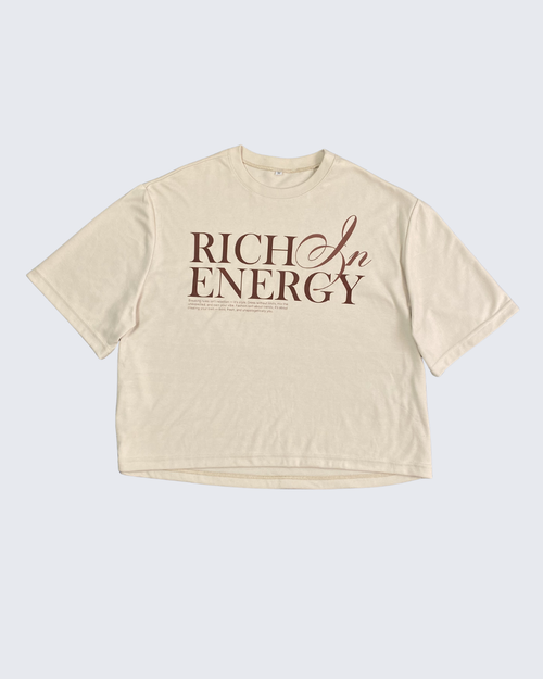 CAMISETA RICH IN ENERGY -  CAQUI