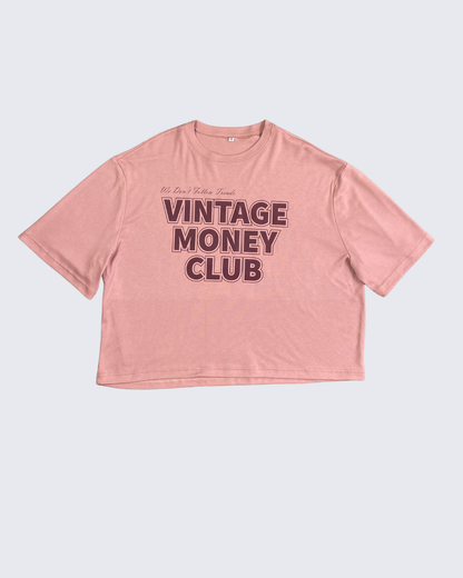 CAMISETA VINTAGE MONEY CLUB - ROSA