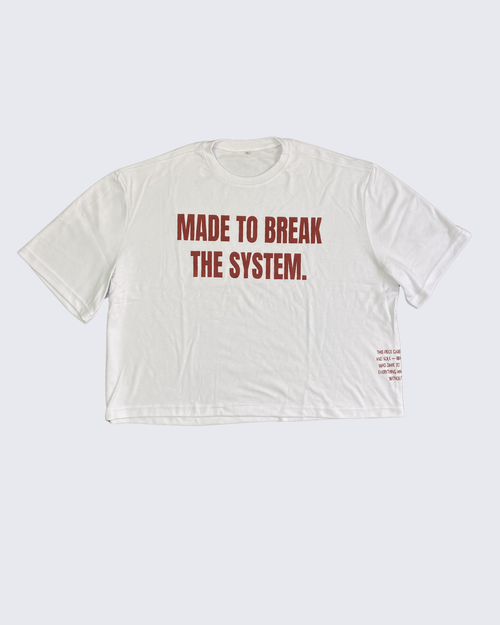 CAMISETA BREAK THE SYSTEM - BLANCA