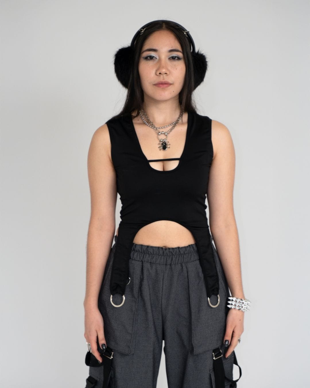 TOP K DOLL AROS - NEGRO