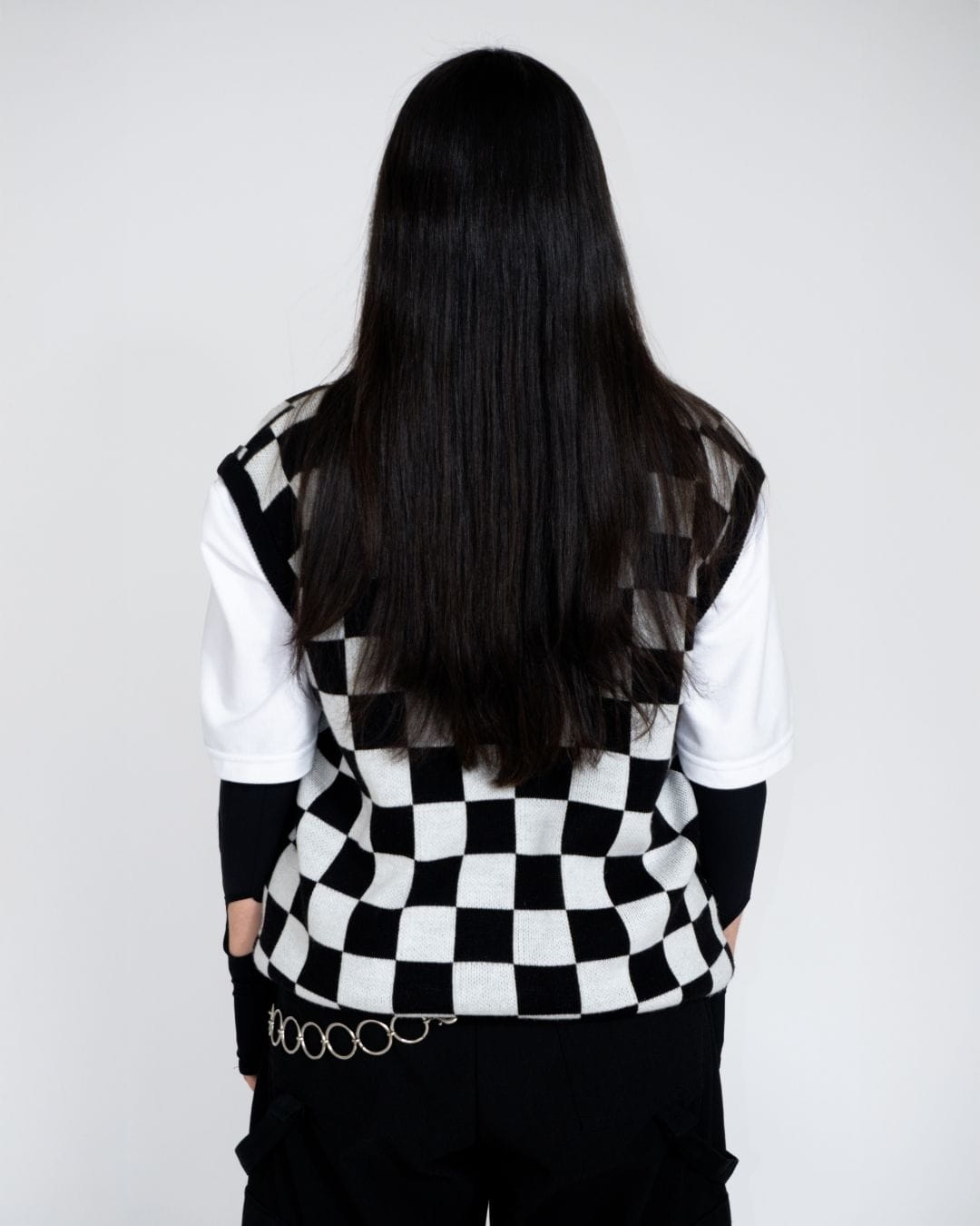 CARDIGAN TEJIDO AJEDREZ