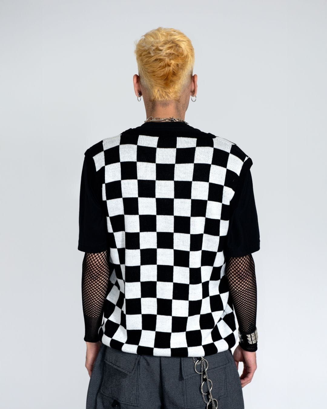 CARDIGAN TEJIDO AJEDREZ