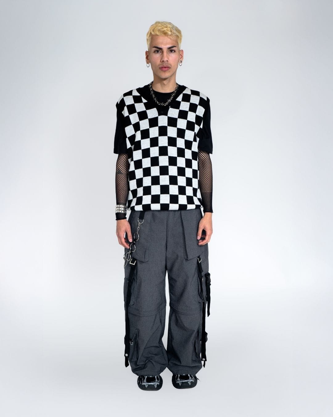 CARDIGAN TEJIDO AJEDREZ