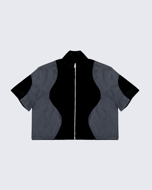 OVERZIP K CURVY - NEGRO & GRIS