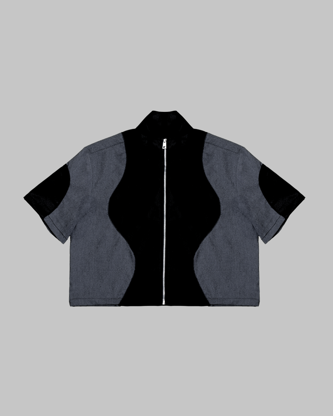 OVERZIP K CURVY NEGRO/GRIS