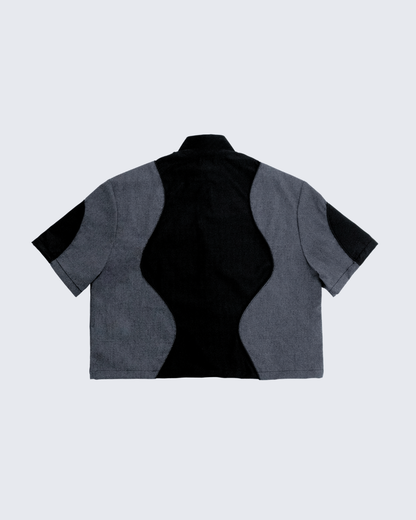 OVERZIP K CURVY - NEGRO & GRIS