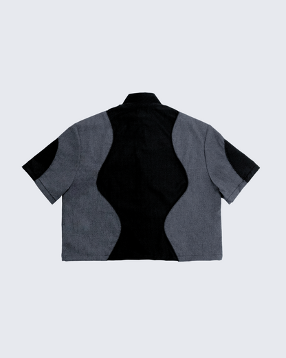 OVERZIP K CURVY NEGRO/GRIS