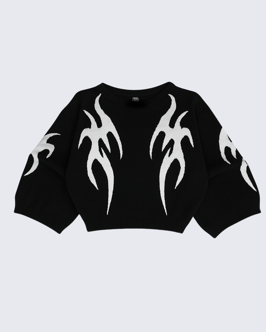 BUZO TEJIDO TRIBALES - NEGRO