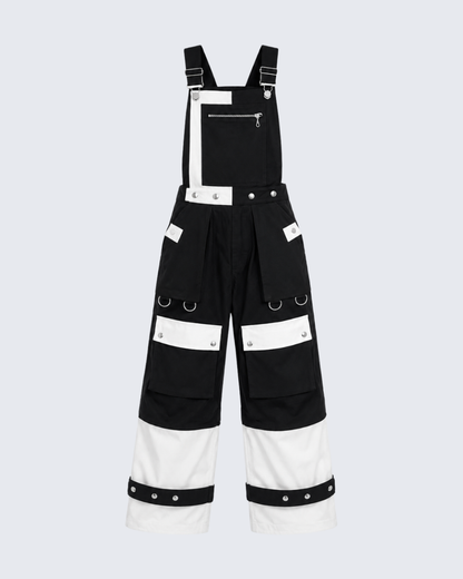 OVEROL CONVERTIBLE 3 EN 1 - BLANCO & NEGRO
