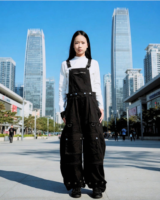 OVEROL CONVERTIBLE NEGRO