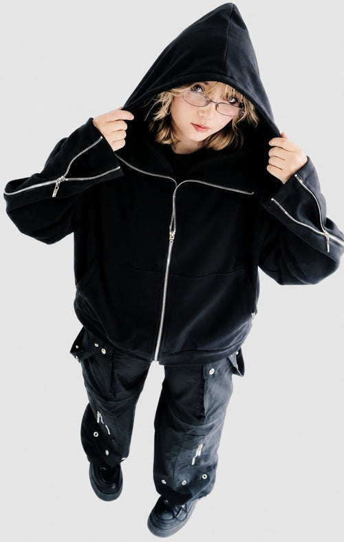 HOODIE CHAQUETA SIN ESTAMPADO