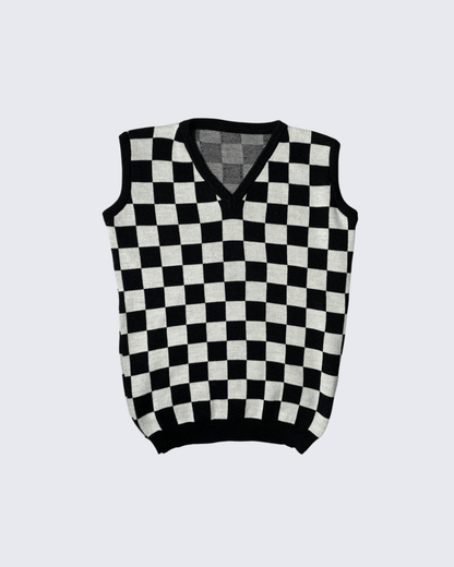 CARDIGAN TEJIDO AJEDREZ