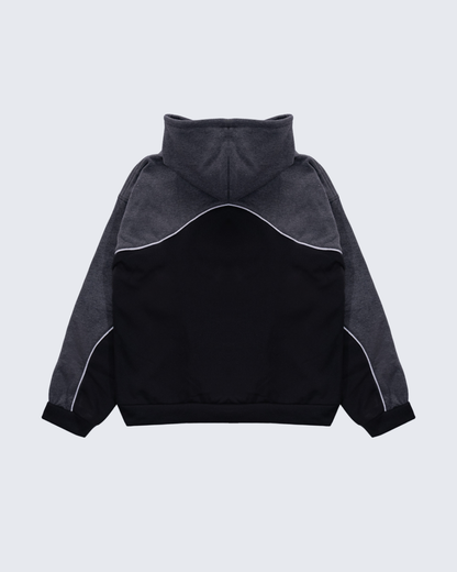 HOODIE KURVY NEGRO - GRIS